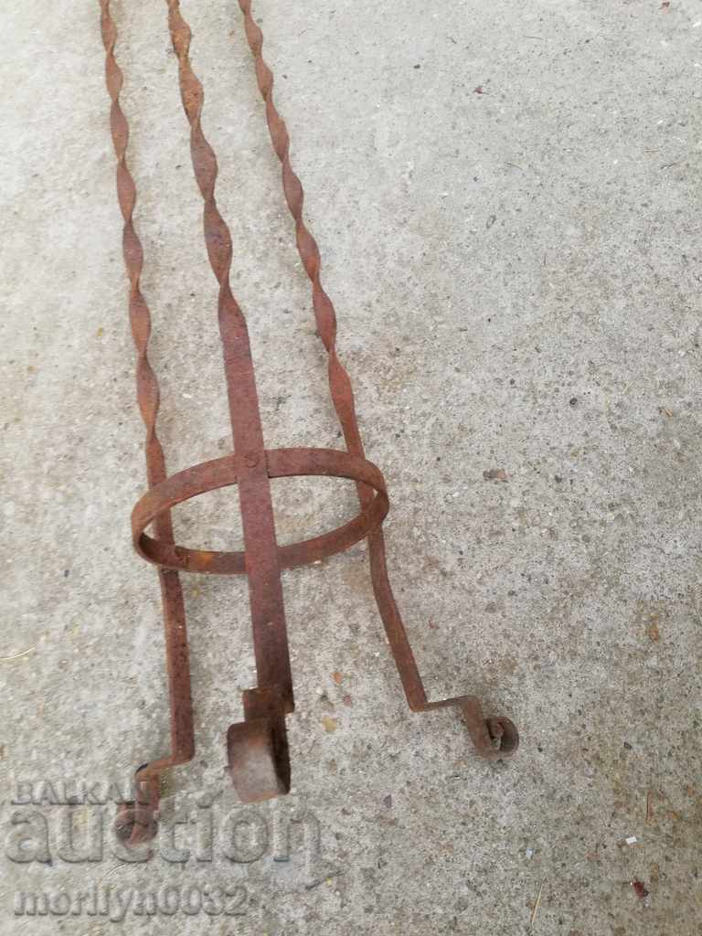 Auction Flower-house, spittoon, wrought iron, candlestick, lighthouse for torch Auction Flower-house, spittoon, wrought iron, candlestick, lighthouse for torch