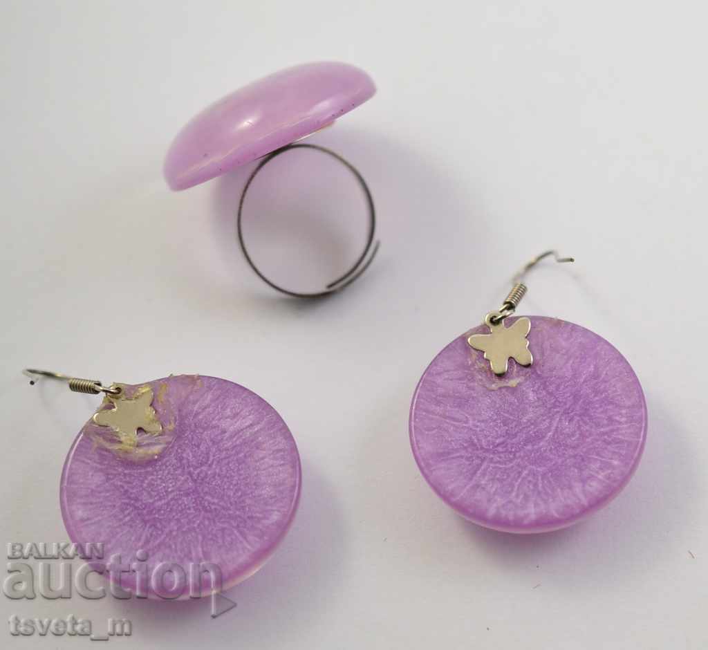 Auction  Earrings and Ring