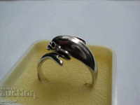 SILVER WOMEN'S RING WITH DOLPHIN