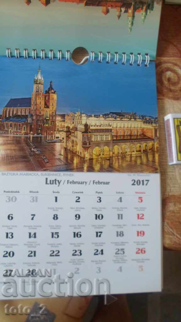 Auction KRAKOW CASTLES WALL CALENDAR 2017 REDUCED!!! Auction KRAKOW CASTLES WALL CALENDAR 2017 REDUCED!!!