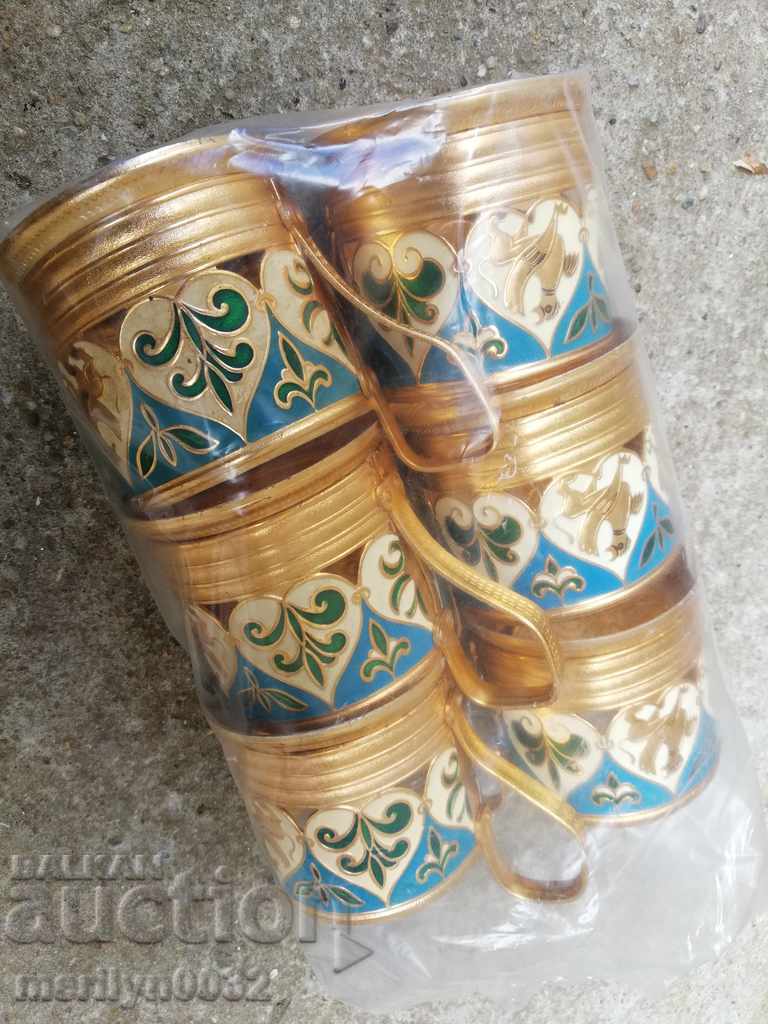 Service coasters for glasses 6 pcs cup coaster USSR with price 58.00 BGN | € 29.65 Service coasters for glasses 6 pcs cup coaster USSR with price 58.00 BGN | € 29.65