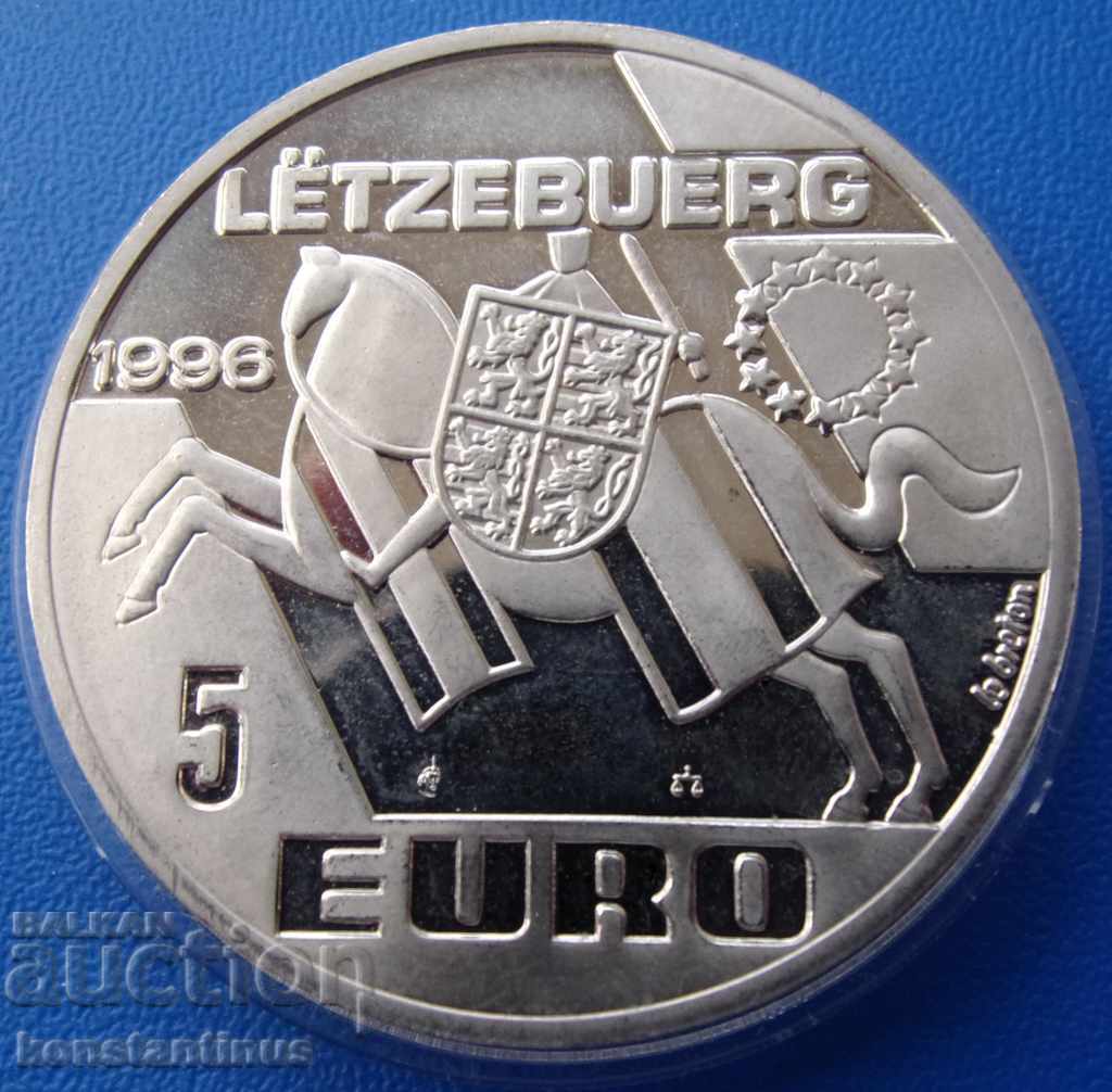 Luxemburg 5 Euro 1996 UNC PROOF Foarte rare monede cu preț € 18.41 | 36.01 BGN Luxemburg 5 Euro 1996 UNC PROOF Foarte rare monede cu preț € 18.41 | 36.01 BGN