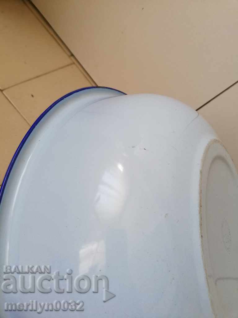 Enameled basin, bowl, enamel bowl - 7