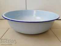 Enameled basin, bowl, enamel bowl