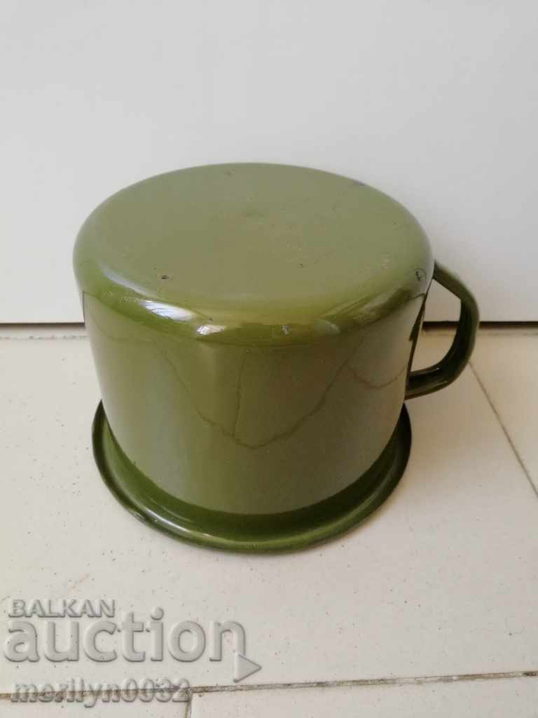 An old pot with enamel, enamelled vessel, Bulgaria with price 28.00 BGN | € 14.32 An old pot with enamel, enamelled vessel, Bulgaria with price 28.00 BGN | € 14.32