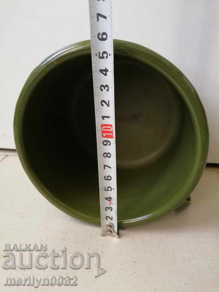 Auction An old pot with enamel, enamelled vessel, Bulgaria Auction An old pot with enamel, enamelled vessel, Bulgaria