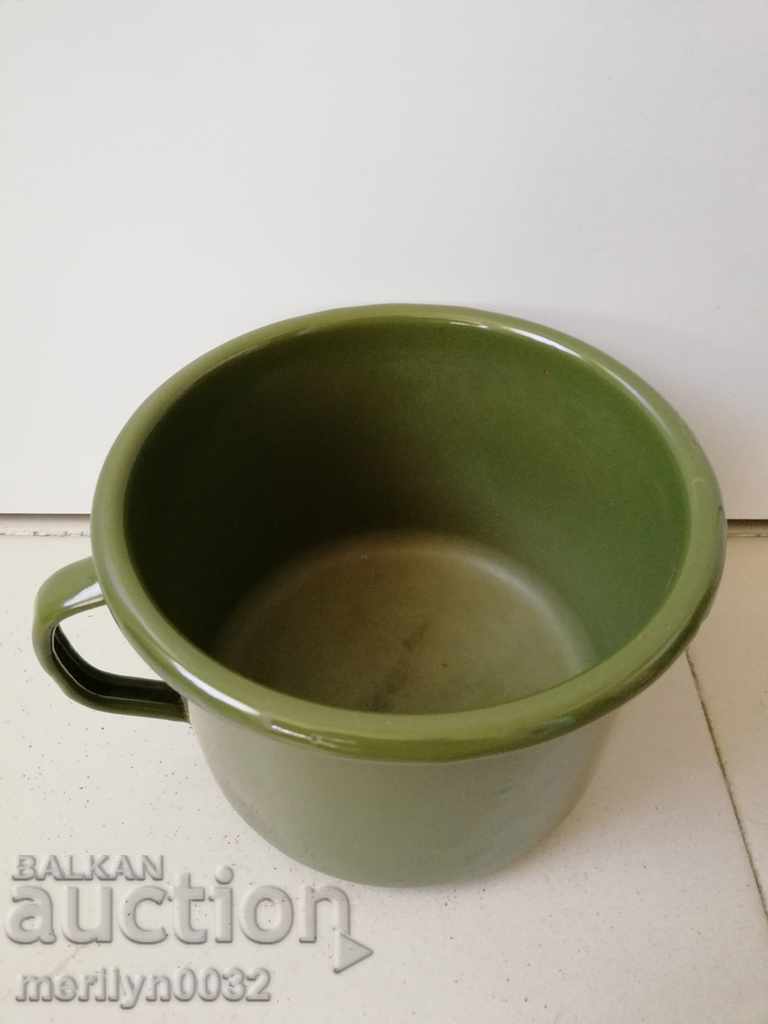 An old pot with enamel, enamelled vessel, Bulgaria - 6 An old pot with enamel, enamelled vessel, Bulgaria - 6