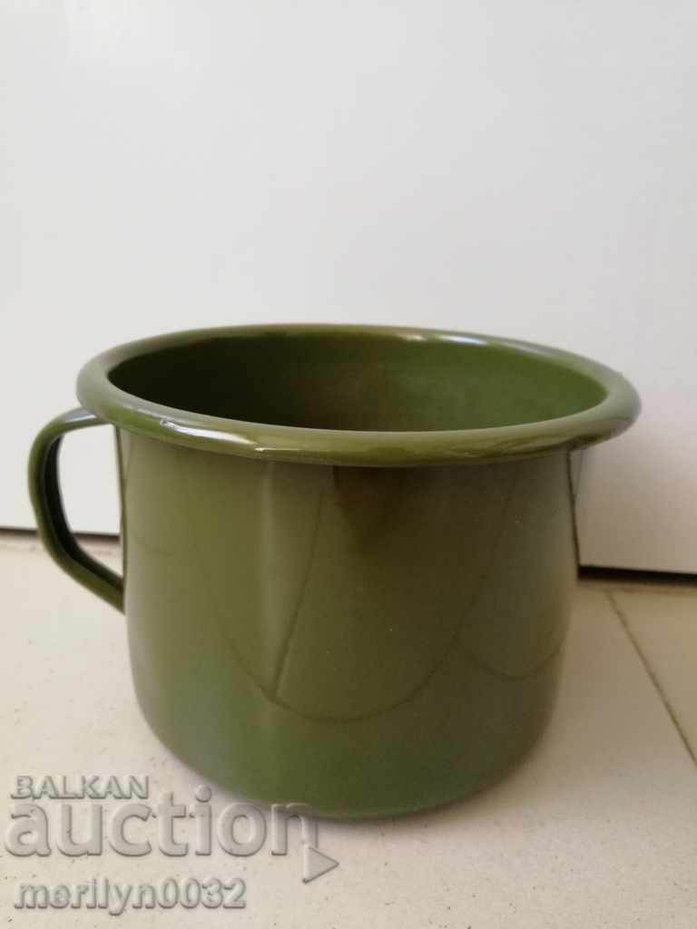 An old pot with enamel, enamelled vessel, Bulgaria - 7 An old pot with enamel, enamelled vessel, Bulgaria - 7