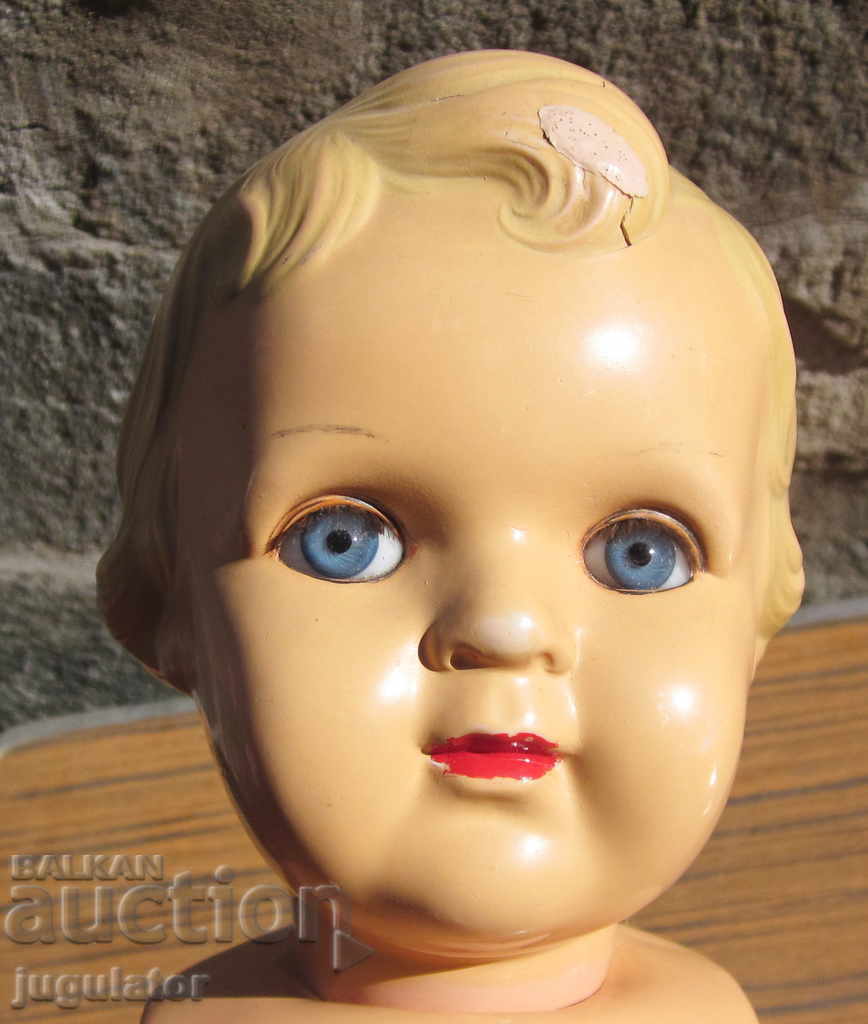 Auction  vintage German doll marked MINERVA MINERVA