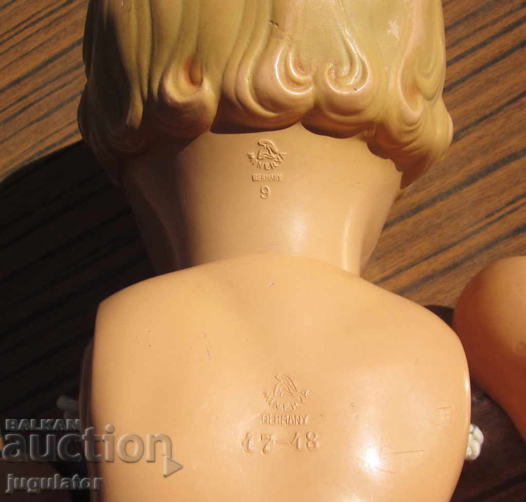 vintage German doll marked MINERVA MINERVA - 5