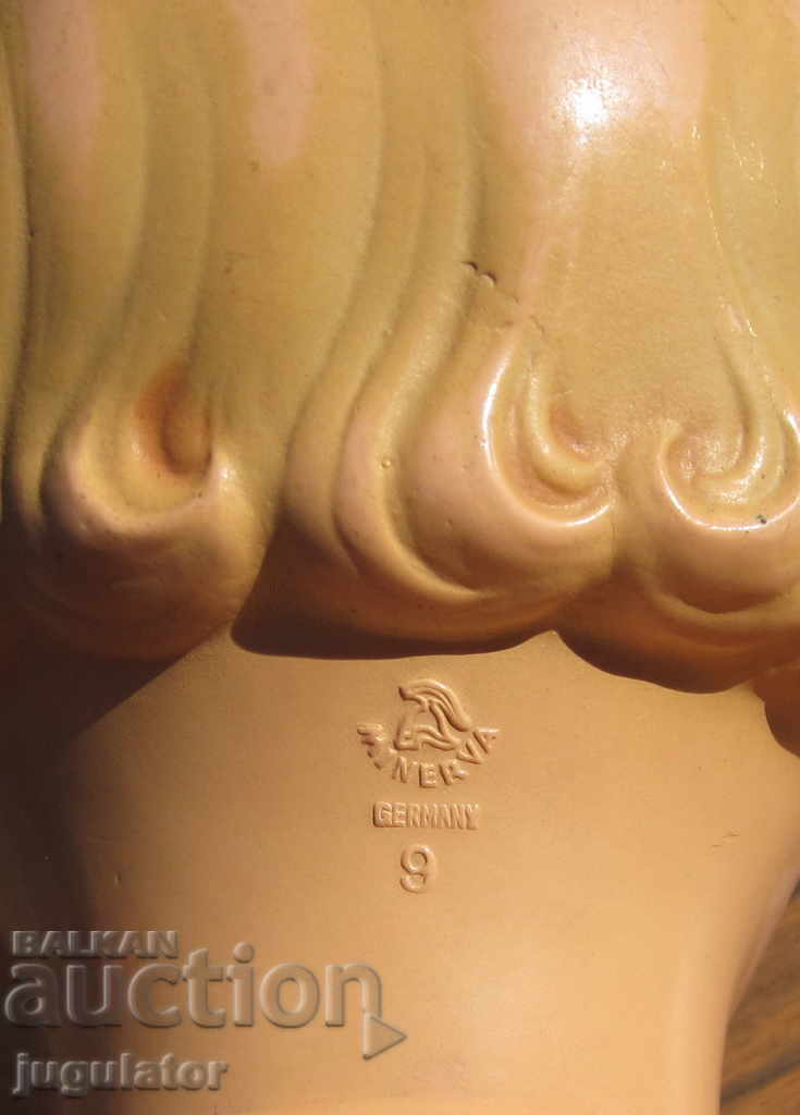 vintage German doll marked MINERVA MINERVA - 6