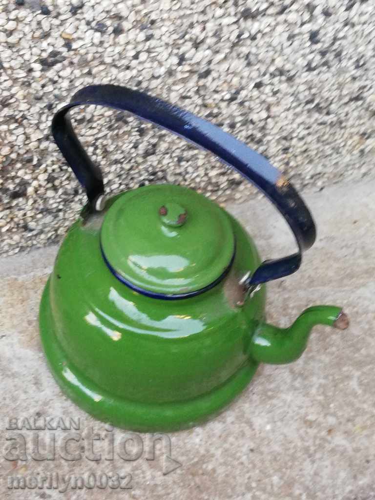 Old enameled teapot, coffee maker, kettle - 5 Old enameled teapot, coffee maker, kettle - 5