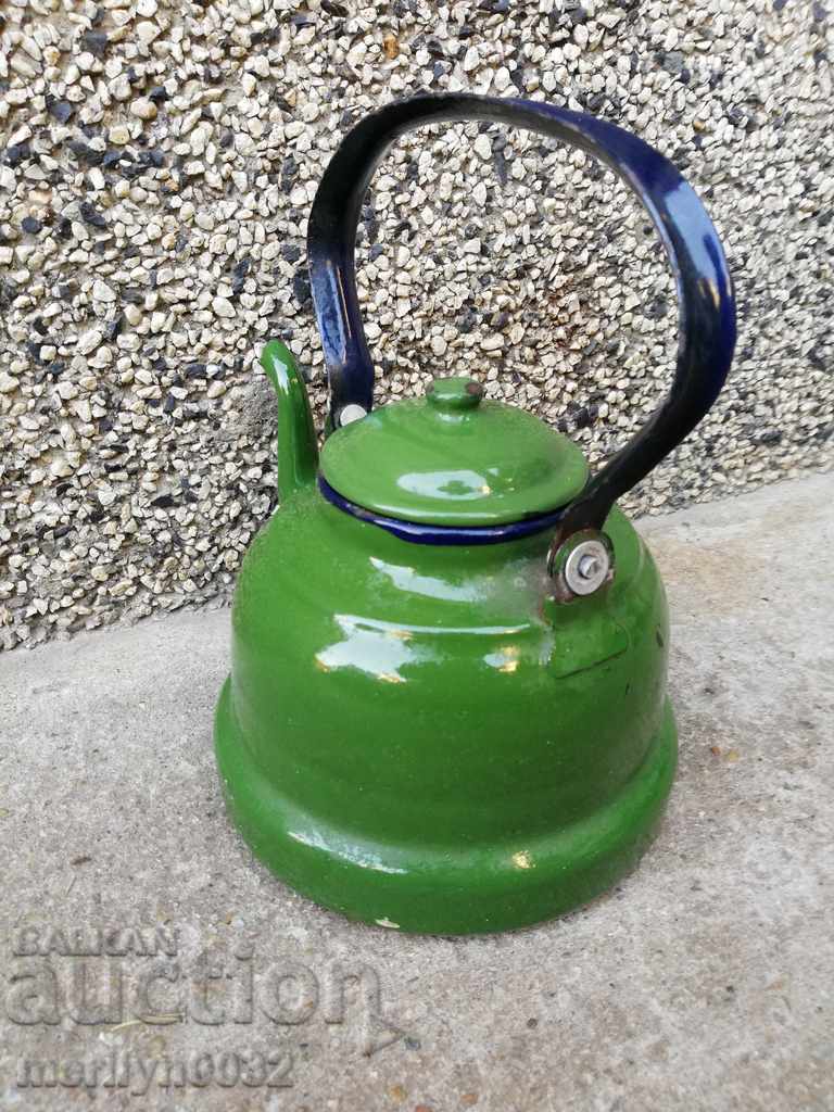 Old enameled teapot, coffee maker, kettle - 6 Old enameled teapot, coffee maker, kettle - 6