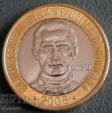 5 peso 2008, Republica Dominicană