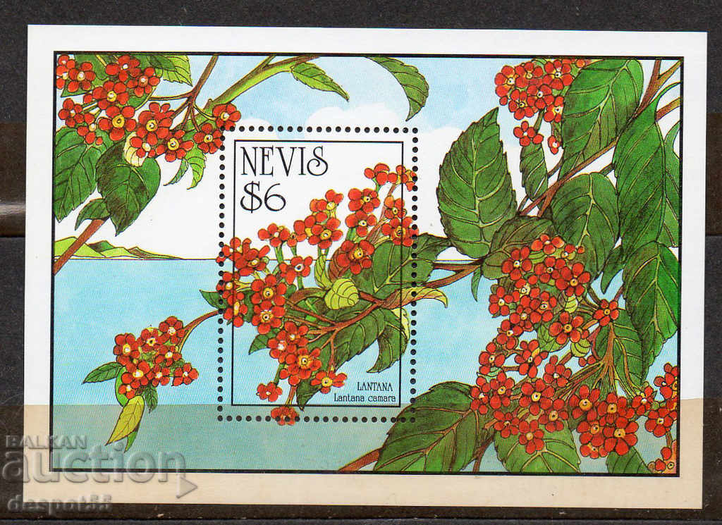 1993. Невис. Цветя от Западна Индия.