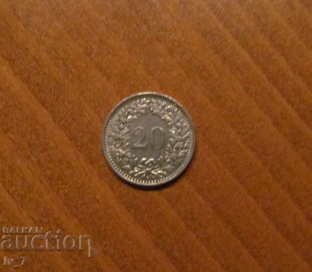 20 RAPPENI - CONFEDERAȚIA ELVEȚIANĂ 1947 godina