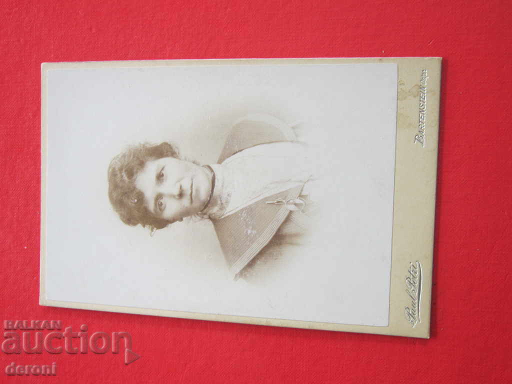 Auction Old German picture of a thick cardboard card Auction Old German picture of a thick cardboard card