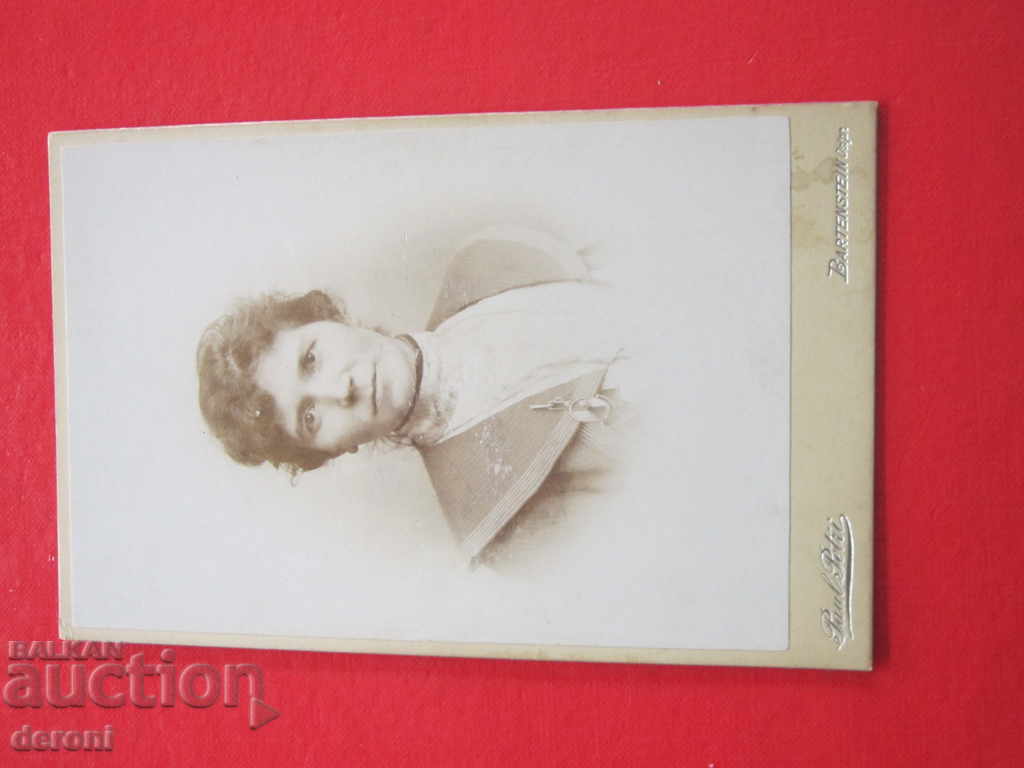 Old German picture of a thick cardboard card - 5 Old German picture of a thick cardboard card - 5