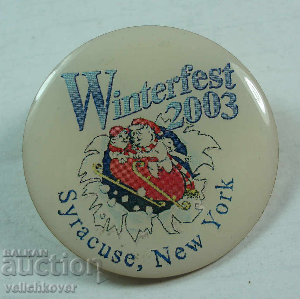 21931 САЩ знак зимен фестивал град Сиракуза Ню Йорк 2003г.