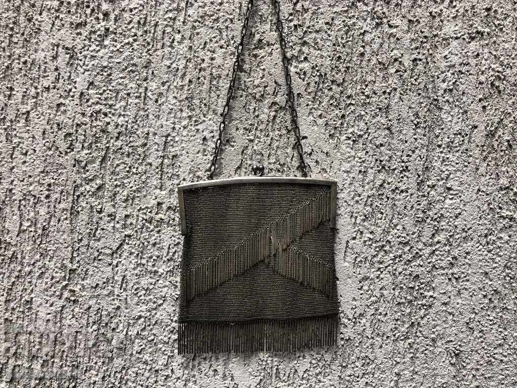 Сребърна дамска чанта от нач. на 20-ти век