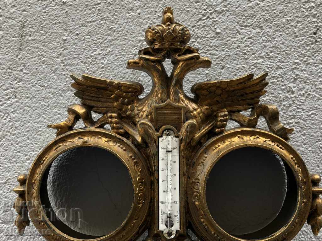 Clock, barometer and thermometer with price 650.00 BGN | € 332.34 Clock, barometer and thermometer with price 650.00 BGN | € 332.34