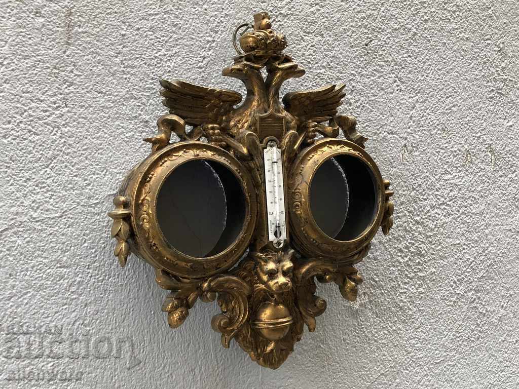 Clock, barometer and thermometer - 6 Clock, barometer and thermometer - 6