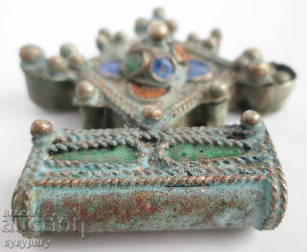 Old antique necklace pendant handmade with enamel with price 70.00 BGN | € 35.79