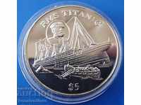 Liberia 5 Dollar 1998 UNC Ship Titanic