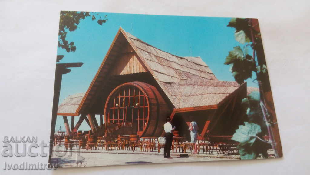Пощенска картичка Слънчев бряг Ресторант Бъчвата