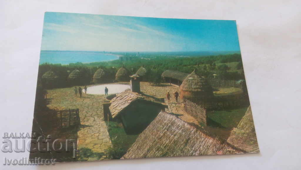 Пощенска картичка Слънчев бряг Ресторант Странджански колиби