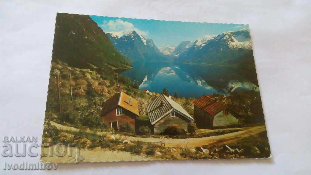 Carte poștală Oppstryn, Norvegia Fruitblossom Time