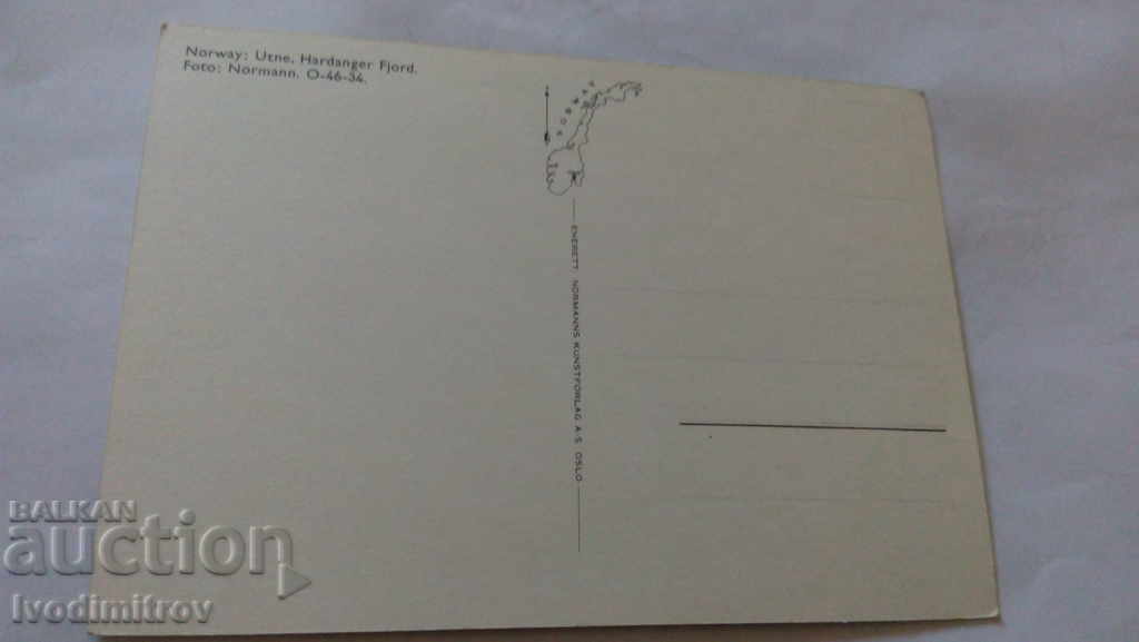 Postcard Norway Utne Hardanger Fjord with price 0.55 BGN | € 0.28 Postcard Norway Utne Hardanger Fjord with price 0.55 BGN | € 0.28