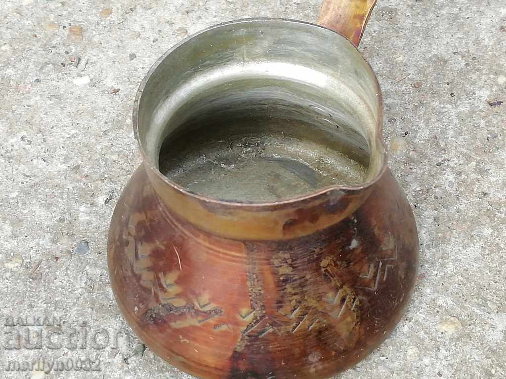 Old copper tin, coffee, baker, copper pot - 6