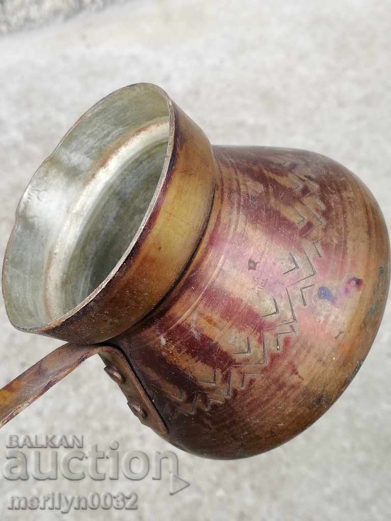 Old copper tin, coffee, baker, copper pot - 7