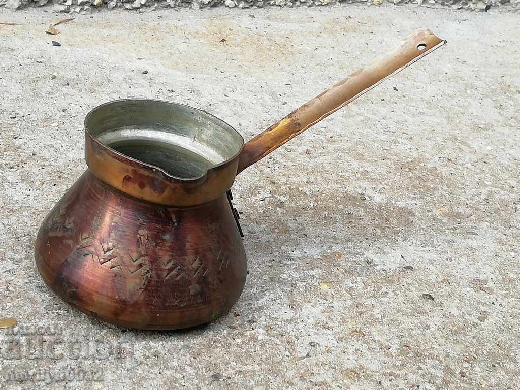 Old copper tin, coffee, baker, copper pot