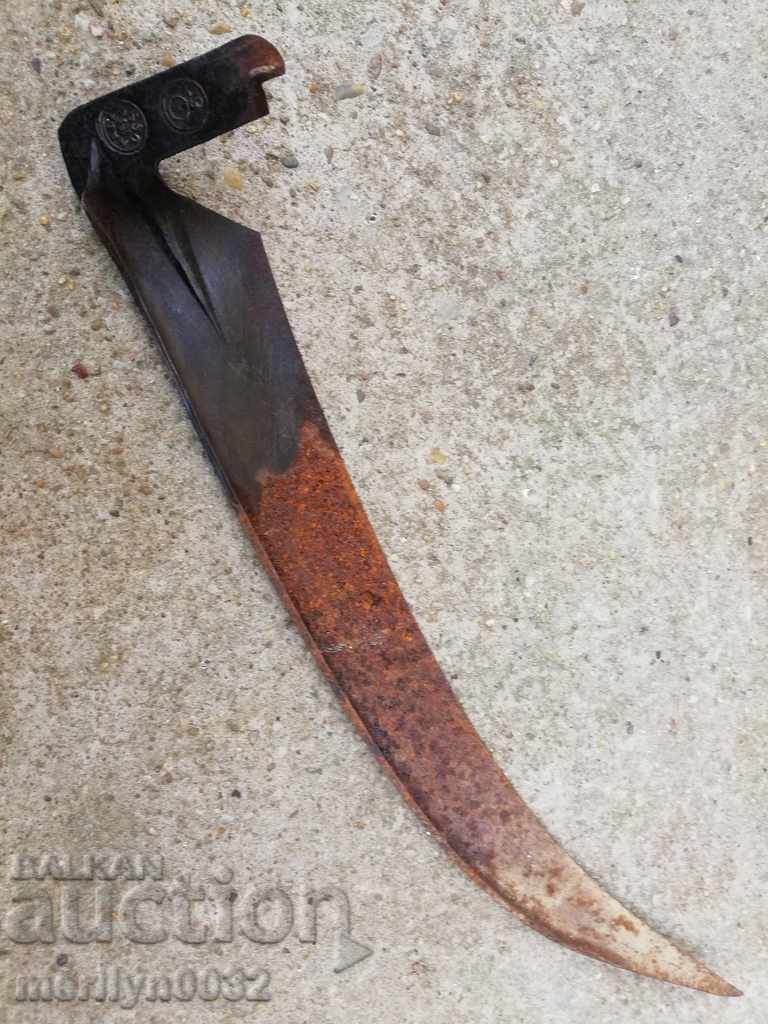 Old hand-forged mowing hair, wrought iron USSR - 5 Old hand-forged mowing hair, wrought iron USSR - 5