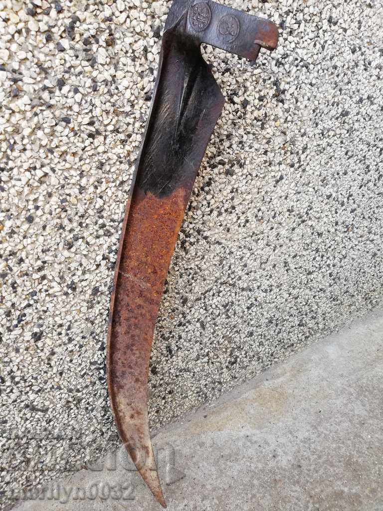 Old hand-forged mowing hair, wrought iron USSR - 7 Old hand-forged mowing hair, wrought iron USSR - 7