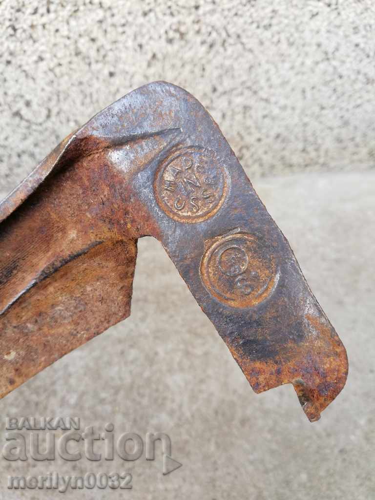 Old hand-forged mowing hair, wrought iron USSR - 6 Old hand-forged mowing hair, wrought iron USSR - 6