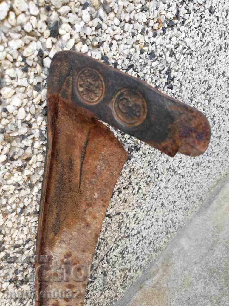 Old hand-forged mowing hair, wrought iron USSR - 7 Old hand-forged mowing hair, wrought iron USSR - 7