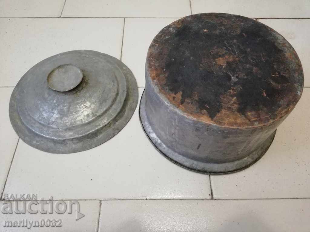 Copper pot with lid, copper container - 6