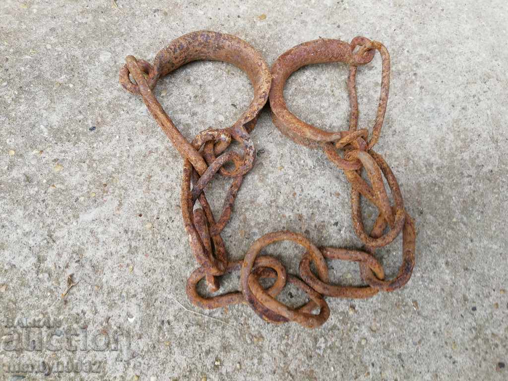 Hand forged beads, prana, chain, wrought iron - 6 Hand forged beads, prana, chain, wrought iron - 6