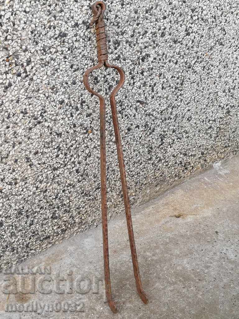 Old dilaf, mash, wrought iron for walking