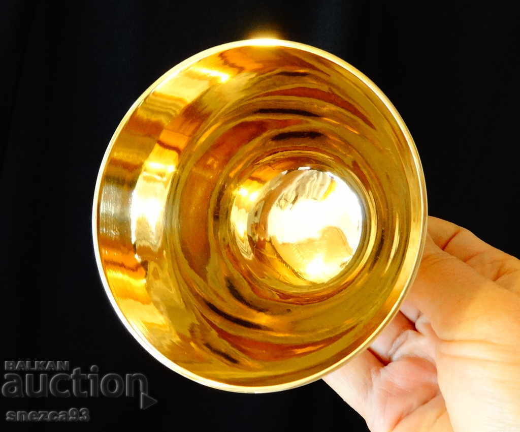 Auction  Bronze sugar bowl, cup with lid, baroque, 320 gr