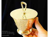 Zaharniță bronz, cană cu capac, baroc, 320 gr