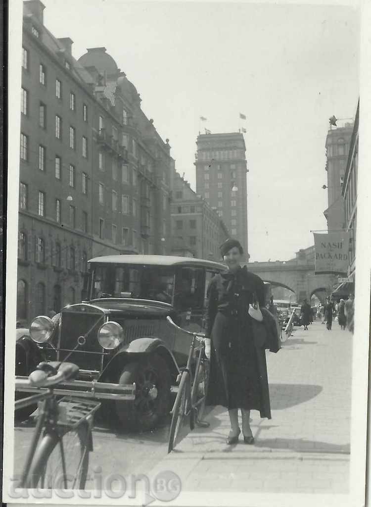 Стара снимка, малък формат, автомобил