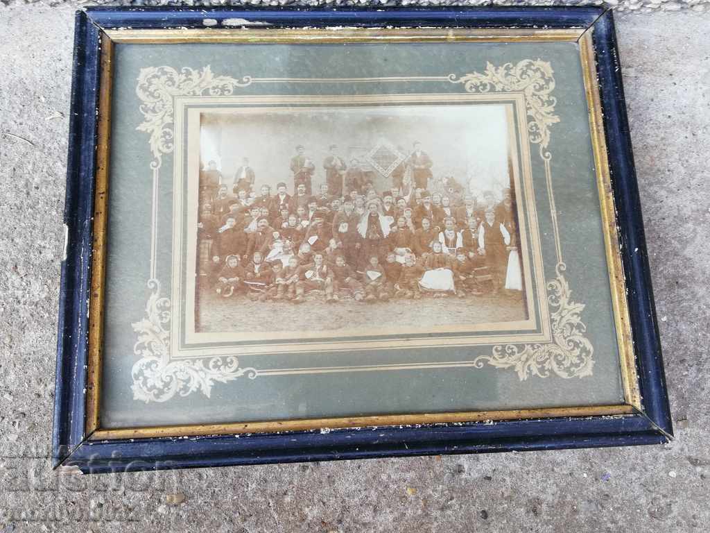 Old framed photo wedding, photography, portrait with price 53.00 BGN | € 27.10