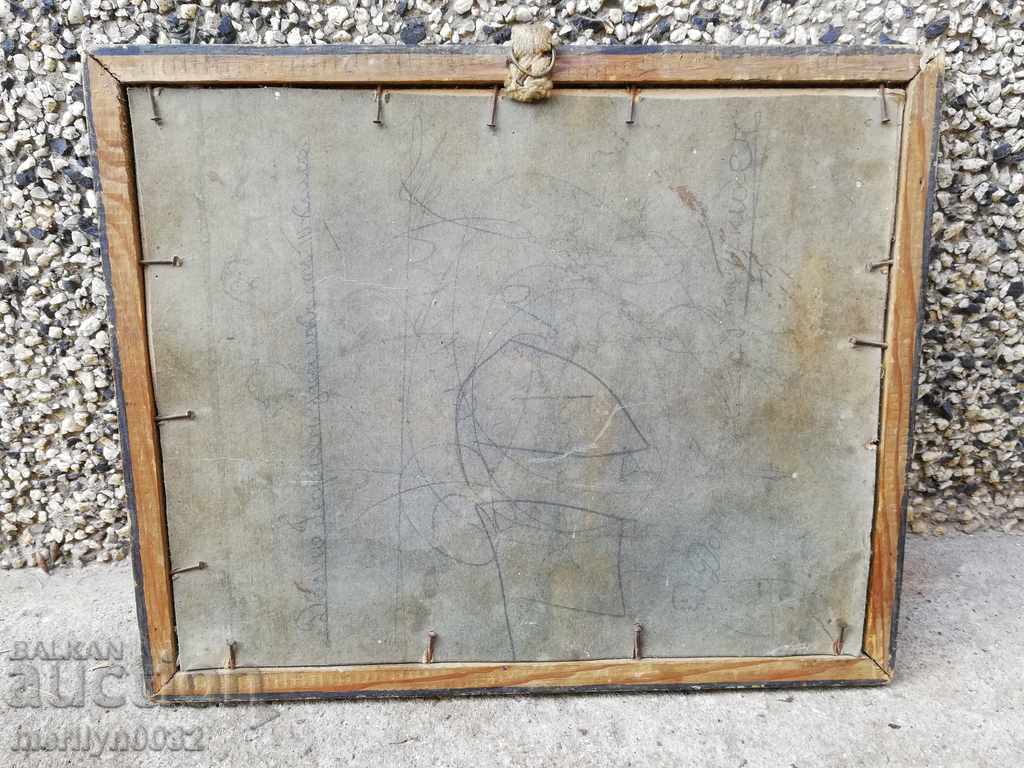 Auction  Old framed photo wedding, photography, portrait