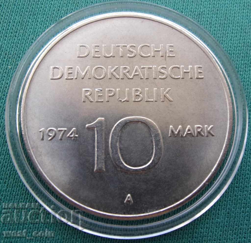 GDR 10 Mapk 1974 UNC