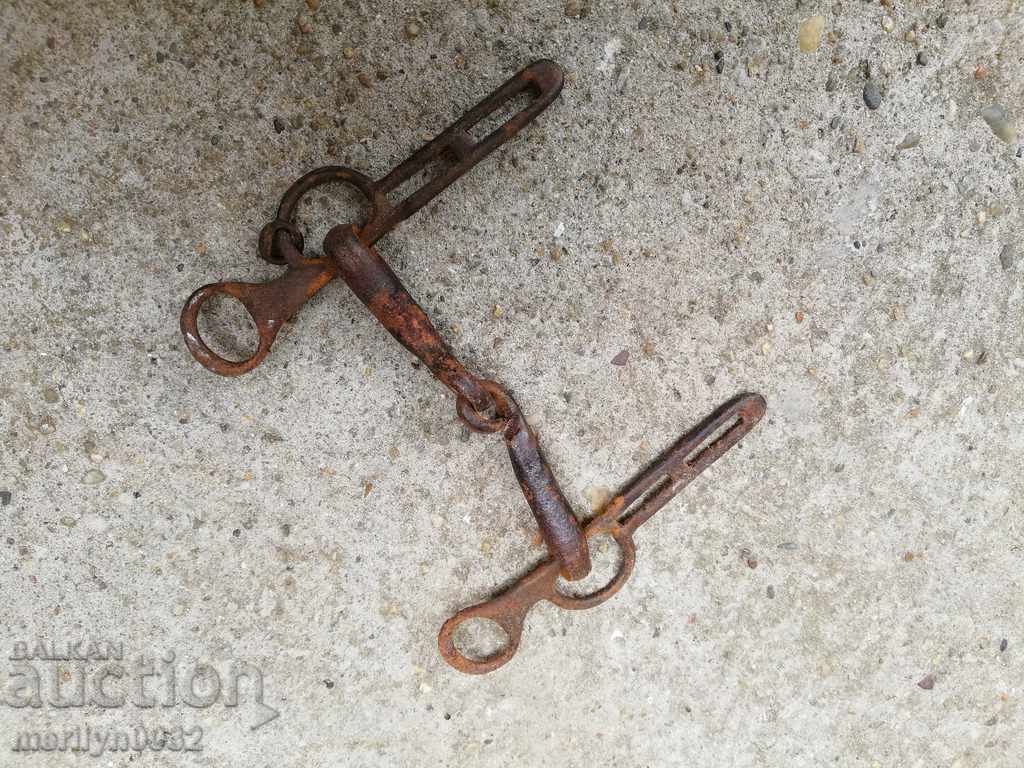 Old wrought bridle bridle wrought iron, harness - 7 Old wrought bridle bridle wrought iron, harness - 7