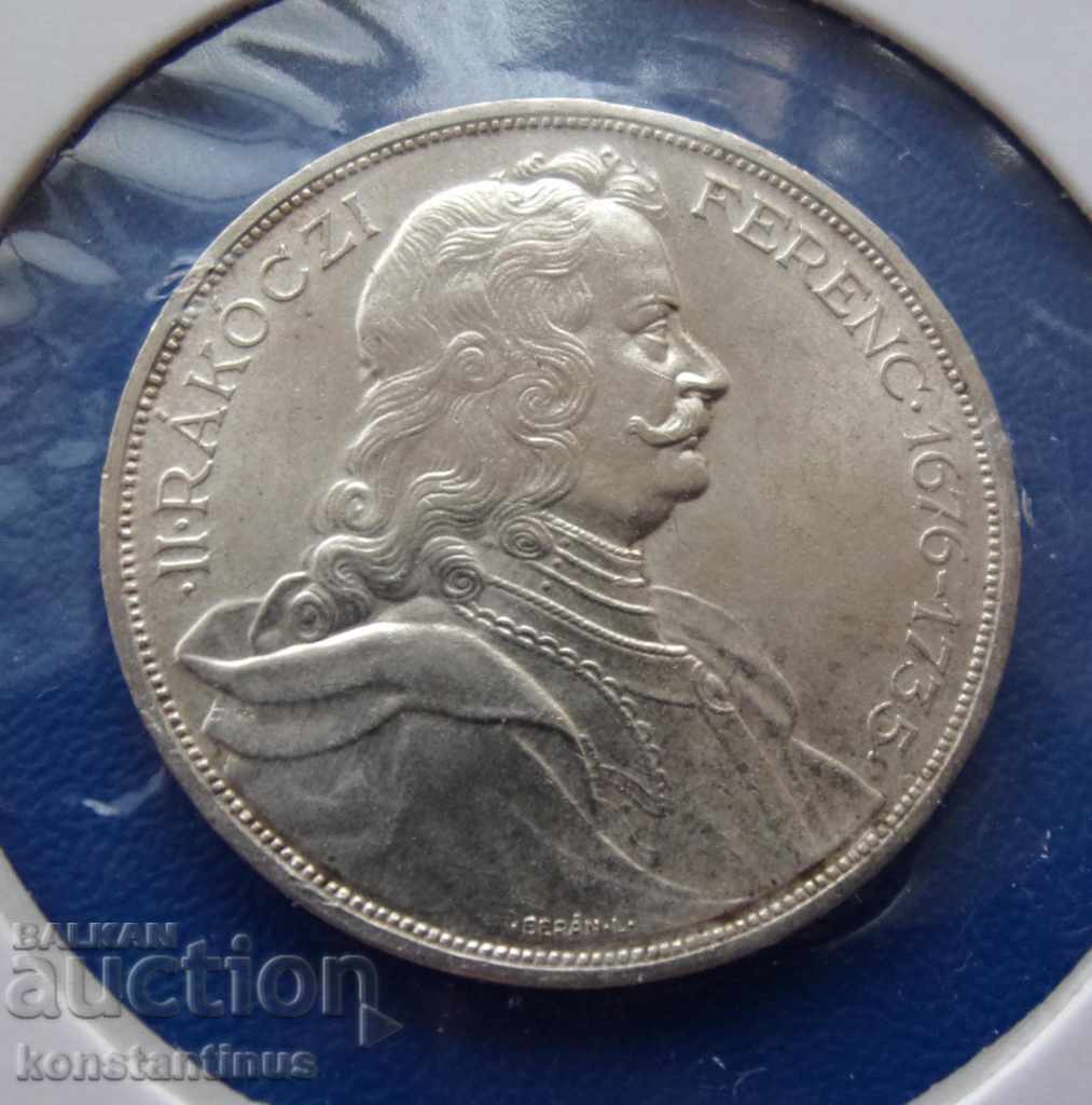 Ungaria 2 Pengő 1935 Monedă Foarte Rară UNC RRR